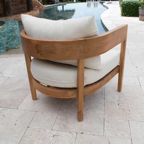 Bali Teak Outdoor Lounge chair Model PJO-3601-NAT-LC by Panama Jack