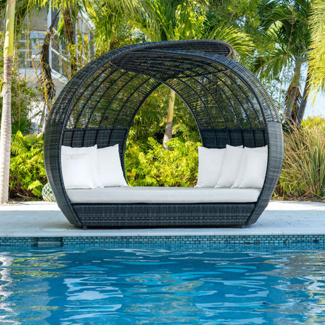 Banyan Outdoor Daybed Model PJO-5001-GRY-DB by Panama Jack