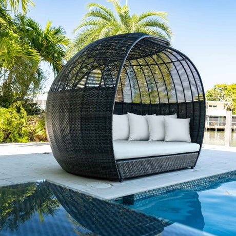 Banyan Outdoor Daybed Model PJO-5001-GRY-DB by Panama Jack