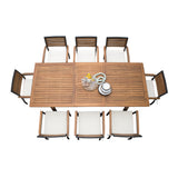Boca Grande Outdoor 7-Piece Rectangular Dining Set Model PJO-3201-GRY-7DA-CUSH by Panama Jack