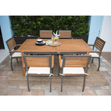 Boca Grande Outdoor 7-Piece Rectangular Dining Set Model PJO-3201-GRY-7DA-CUSH by Panama Jack
