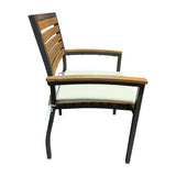Boca Grande Outdoor Stackable Dining Armchairs (Set of 2) Model PJO-3201-GRY-AC-CUSH-SET2 by Panama Jack