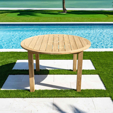 Cabo Outdoor 5-Piece Barrel Round Dining Set Model PJO-4401-NAT-5DB by Panama Jack