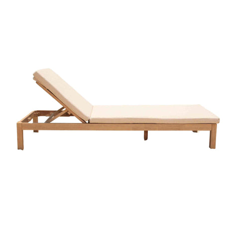 Cabo Outdoor Chaise Lounge with Cushion Model PJO-4401-NAT-CL by Panama Jack