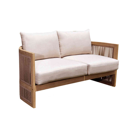 Cabo Outdoor Loveseat with Cushions Model PJO-4401-NAT-LS by Panama Jack