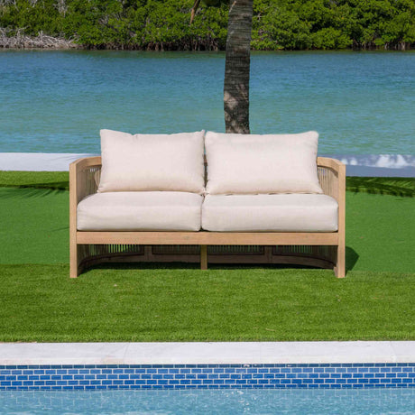 Cabo Outdoor 4-Piece Loveseat Seating Set Model PJO-4401-NAT-4PL by Panama Jack
