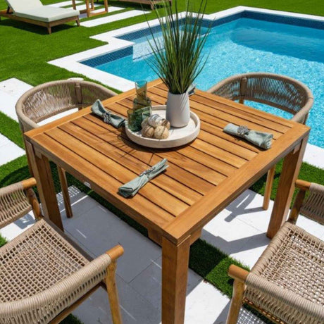 Corsica Outdoor 5-Piece Square Dining Set Model PJO-3401-ACA-5DA by Panama Jack