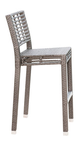 Graphite Outdoor Set of 2 Stackable Barstools Model PJO-1601-GRY-BS-SET2 by Panama Jack