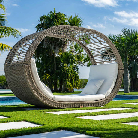 Haven Outdoor Daybed with Cushions Model PJO-5500-DFT-DB by Panama Jack