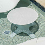 Panama Jack Outdoor In-Pool Wave End Table Table Model PJO-5300-WHT-ET