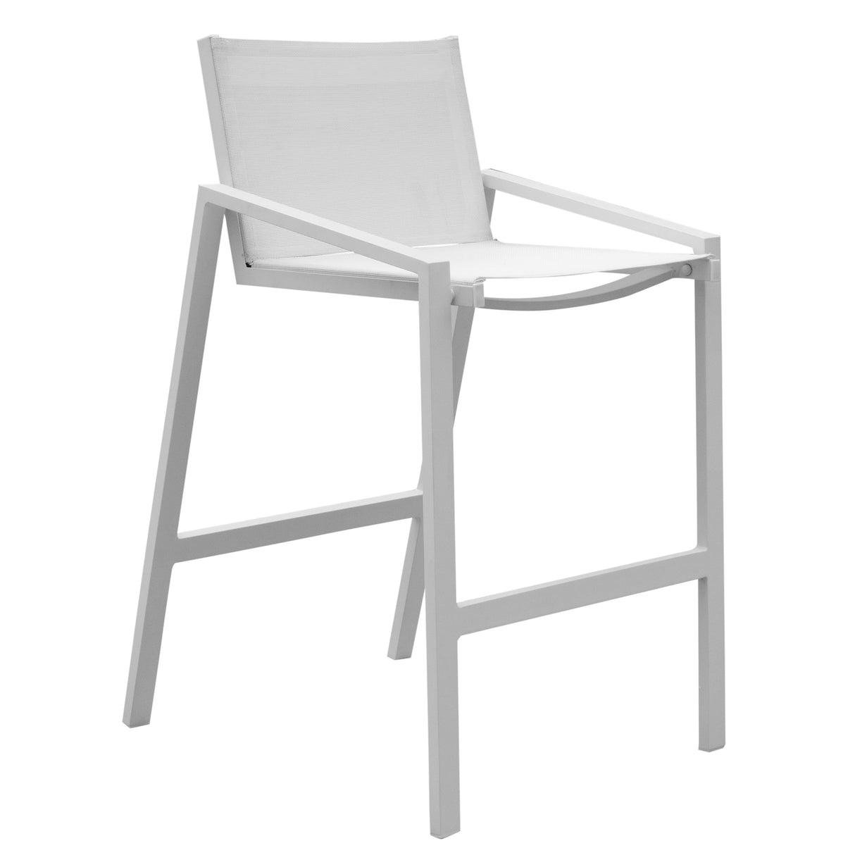 Mykonos Outdoor Set of 2 Stackable Barstools Model PJO-2401-WHT-BS-SET2 by Panama Jack