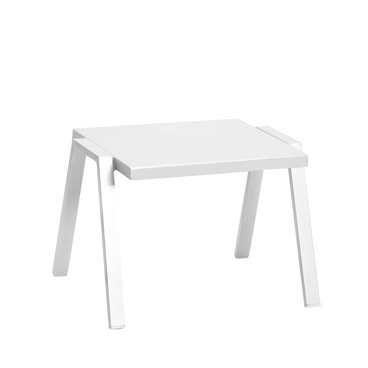 Mykonos Outdoor End Table with Glass Model PJO-2401-WHT-ET-GL by Panama Jack