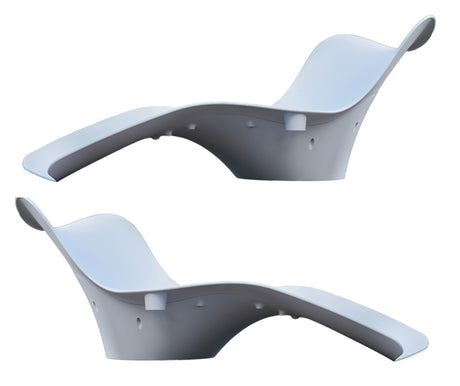 Panama Jack Set of 2 Wave In-Pool Chaise Lounger Model PJO-5300-WHT-2CL