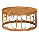 Oxford Bohemian Light Honey Rattan Coffee Table by Wicker Fair