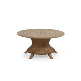 Pine Island Outdoor Wicker 5 Piece 48" Round Dining Set in Nutmeg Model Pine-Island-NTMWTK-5PC-Dining ‚Äì Choice of Cushions Made in the USA