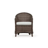 Pine Island Outdoor Wicker Dining Chair in Peppercorn Model 651710PPCVWN ‚Äì Choice of Cushions Made in the USA