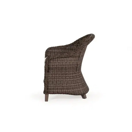 Pine Island Outdoor Wicker Dining Chair in Peppercorn Model 651710PPCVWN ‚Äì Choice of Cushions Made in the USA