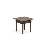 Pine Island Outdoor Wicker End Table in Nutmeg Model 651720NTMWTK