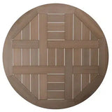 Pine Island Outdoor Wicker 48" Round Dining Table in Nutmeg Model 651750NTM011948TWTK