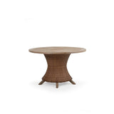 Pine Island Outdoor Wicker 48" Round Dining Table in Nutmeg Model 651750NTM011948TWTK