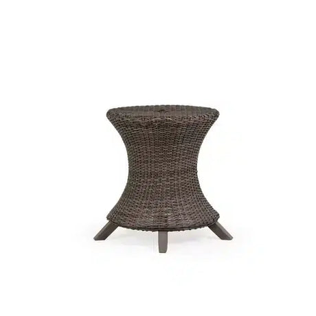 Pine Island Outdoor Wicker 48" Round Dining Table in Peppercorn Model 651750011948TPPCVWN