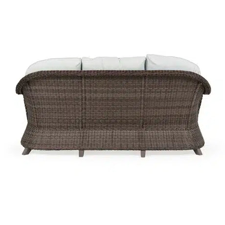 Pine Island Outdoor Wicker Sofa in Peppercorn Model 651703PPCVWN ‚Äì Choice of Cushions Made in the USA