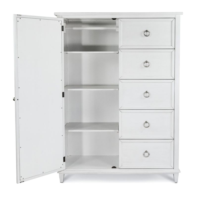 Point Breeze Mirrored Door Chest Model FL-B65037-FRESHWHITE by Finn & Louise
