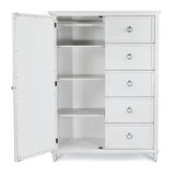 Point Breeze Mirrored Door Chest Model FL-B65037-FRESHWHITE by Finn & Louise