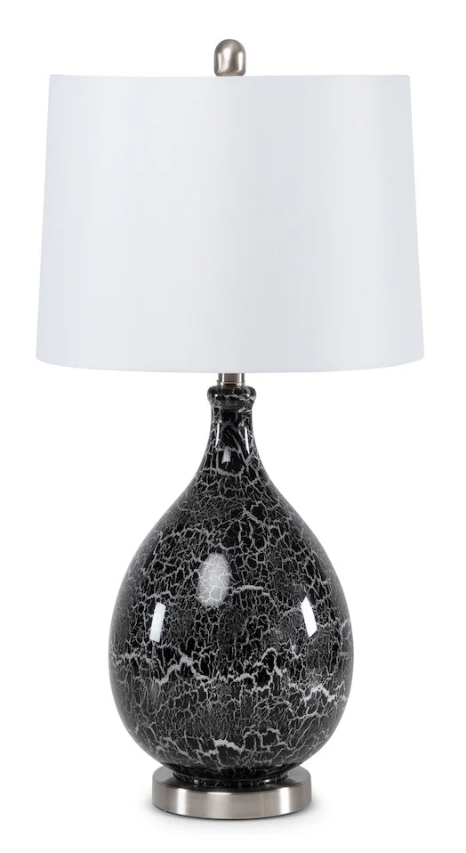 Quinn Table Lamp Set of 2 Model LUX-1507-GREY/SILVER By Lux Lighting