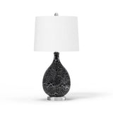 Quinn Table Lamp Set of 2 Model LUX-1507-GREY/SILVER By Lux Lighting