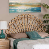 Eurasia Bohemian Natural Rattan Queen Headboard