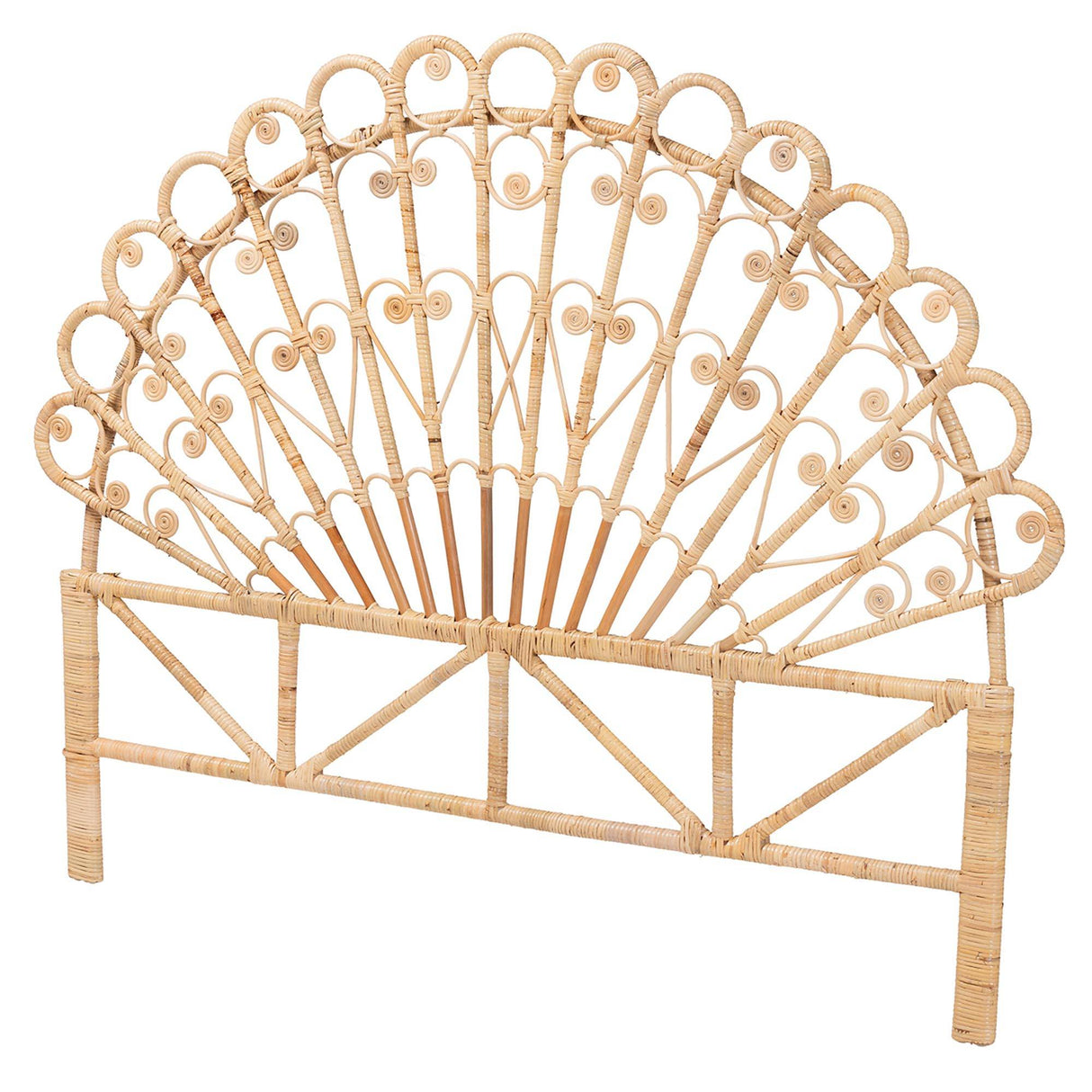 Eurasia Bohemian Natural Rattan Queen Headboard