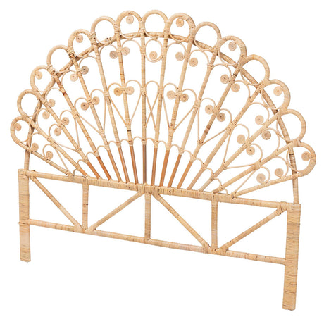 Eurasia Bohemian Natural Rattan Queen Headboard