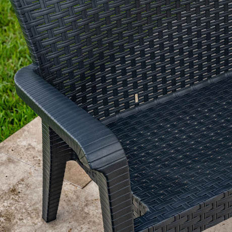 Alaska Outdoor 4-Piece Seating Set - Anthracite Model RBO-ALASKA-ANT-4PS by Rainbow Outdoor
