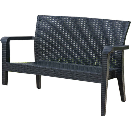 Alaska Outdoor 4-Piece Seating Set - Anthracite Model RBO-ALASKA-ANT-4PS by Rainbow Outdoor