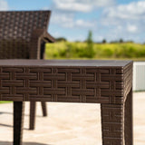 Alaska Outdoor 4-Piece Seating Set - Brown Model RBO-ALASKA-BRW-4PS by Rainbow Outdoor