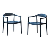 Kennedy Set of 2 Stackable Armchairs – Anthracite Model RBO-KENNEDY-ANT-AC-SET2 by Rainbow Outdoor