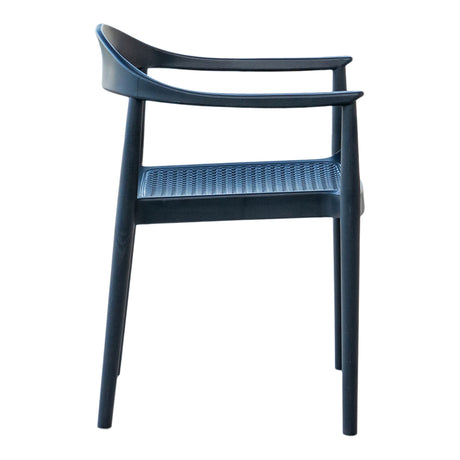 Kennedy Set of 2 Stackable Armchairs – Anthracite Model RBO-KENNEDY-ANT-AC-SET2 by Rainbow Outdoor
