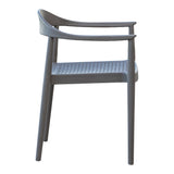 Kennedy Set of 2 Stackable Armchairs – Cappuccino Model RBO-KENNEDY-CAP-AC-SET2 by Rainbow Outdoor