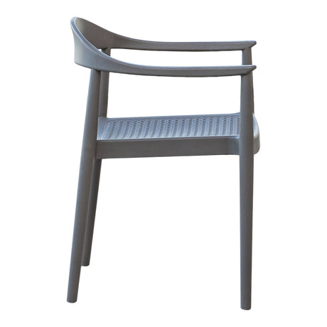 Kennedy Set of 2 Stackable Armchairs – Cappuccino Model RBO-KENNEDY-CAP-AC-SET2 by Rainbow Outdoor