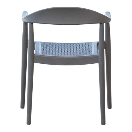 Kennedy Set of 2 Stackable Armchairs – Cappuccino Model RBO-KENNEDY-CAP-AC-SET2 by Rainbow Outdoor
