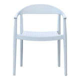 Kennedy Set of 2 Stackable Armchairs – White Model RBO-KENNEDY-WHT-AC-SET2 by Rainbow Outdoor