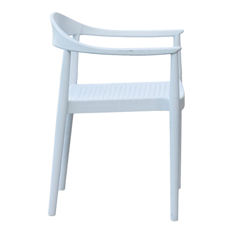Kennedy Set of 2 Stackable Armchairs – White Model RBO-KENNEDY-WHT-AC-SET2 by Rainbow Outdoor