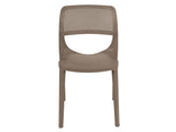 Mila Set of 2 Stackable Side Chairs - Cappuccino Model RBO-MILA-CAP-SC-SET2 by Rainbow Outdoor
