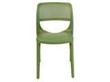 Mila Set of 2 Stackable Side Chairs-Green Model RBO-MILA-GRE-SC-SET2 by Rainbow Outdoor