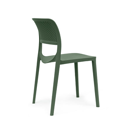 Mila Set of 2 Stackable Side Chairs-Green Model RBO-MILA-GRE-SC-SET2 by Rainbow Outdoor