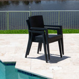 Montana 5-Piece Dining Set - Anthracite Model RBO-MONTANA-ANT-5DA by Rainbow Outdoor