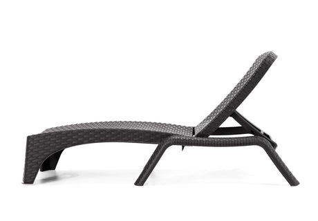 Roma Set of 2 Chaise Loungers – Anthracite Model RBO-ROMA-ANT-2CL by Rainbow Outdoor