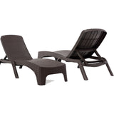 Roma Set of 2 Chaise Lounger - Brown Model RBO-ROMA-BRW-2CL by Rainbow Outdoor