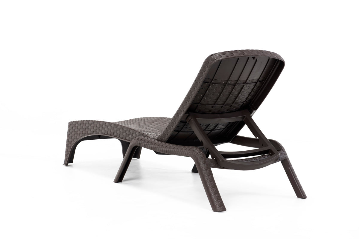 Roma Set of 2 Chaise Lounger - Brown Model RBO-ROMA-BRW-2CL by Rainbow Outdoor